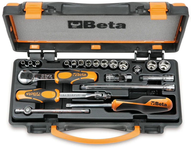 Beta 9000954 Model 900 /C13-8 13 Hexagon Sockets and 8 Accessories, 1/4 Drive