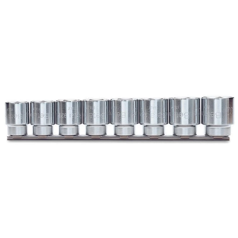 Beta 9200042 Model 920 A/SB8 Hexagon Hand Sockets for Item 920a On Support, 1/2 Drive, 8 Pieces
