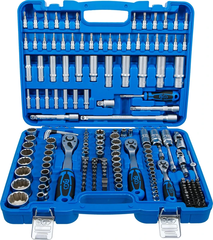 BGS 2286 | Socket Set 12-point | 6.3 mm (1/4") / 10 mm (3/8") / 12.5 mm (1/2") | 192 pcs.