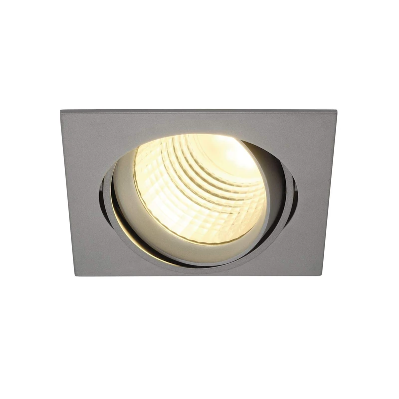 SLV New TRIA DLMI Square Downlight, Silvergrey, 3000K, 60°, Metal