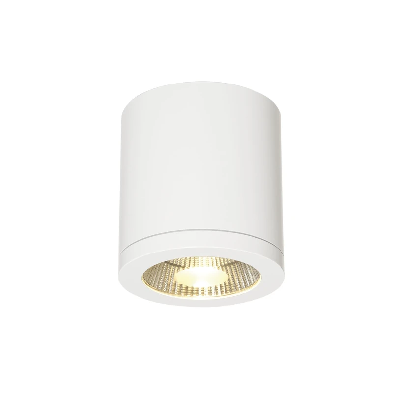 SLV Ceiling-Mounted Light Enola_C / LED spot, floodlight, Ceiling Spotlight, Surface-Mounted Light, Indoor Lighting / 3000K 12W 850lm White 35 Degrees