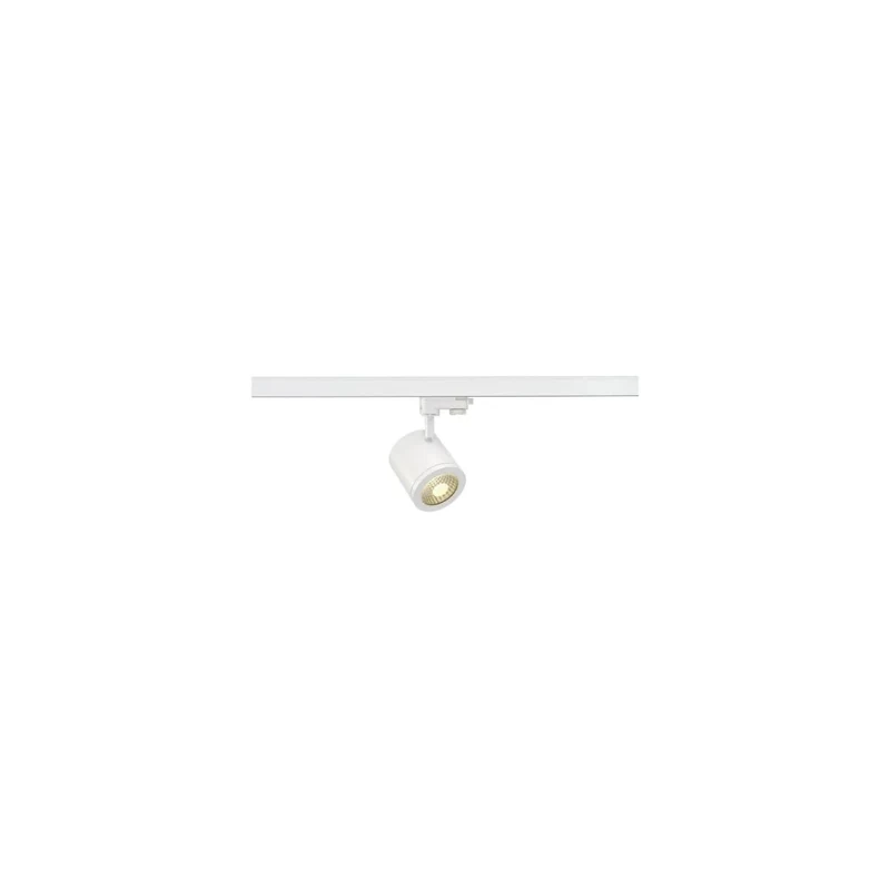 SLV 3-Phase System spot Enola_C / LED 3-Phase Spotlight, spot, Ceiling Spotlight, Ceiling Light, Track System, Indoor Lighting / 3000K 12W 900lm White 55 Degrees