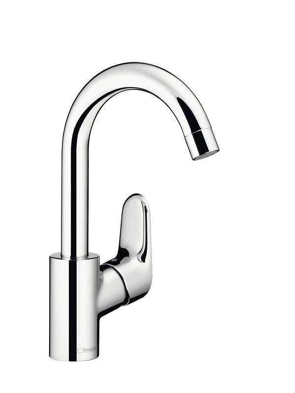 Hansgrohe Basin Mixer Tap Swan Neck Spout Design Ecos Swivel Chrome 14085000