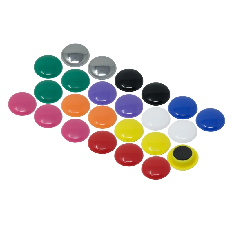 Medium Assorted Planning Office Magnets for Fridge, Whiteboard, Noticeboard, Filing Cabinet - Pack of 120