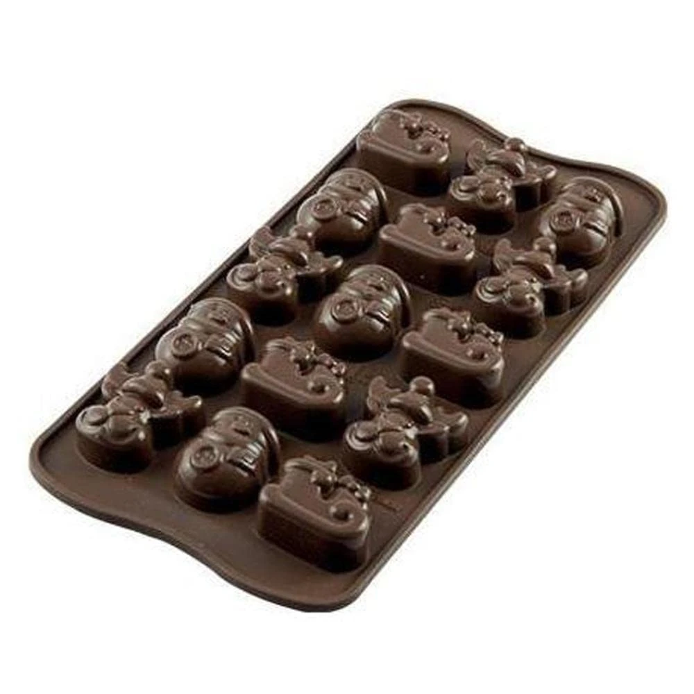 Silikomart Silicone Chocolate Winter Mould, Brown