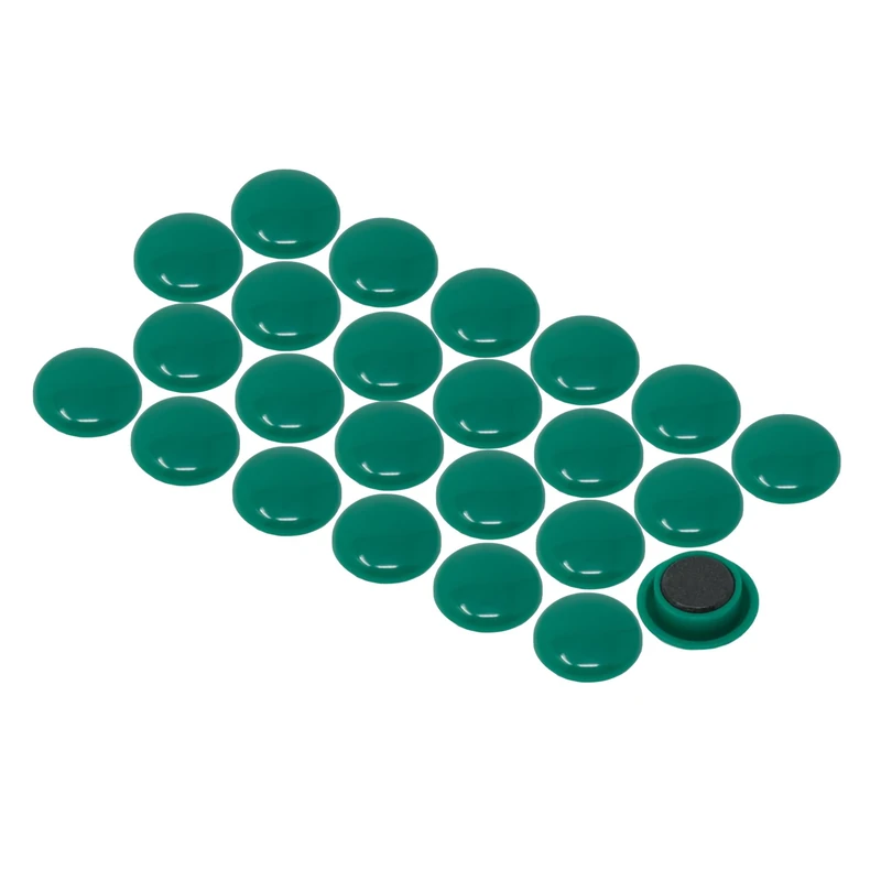 Medium Green Planning Office Magnets for Fridge, Whiteboard, Noticeboard, Filing Cabinet - Pack of 120