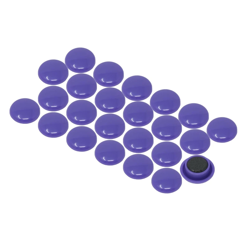 Small Purple Planning Office Magnets for Fridge, Whiteboard, Noticeboard, Filing Cabinet - Pack of 240