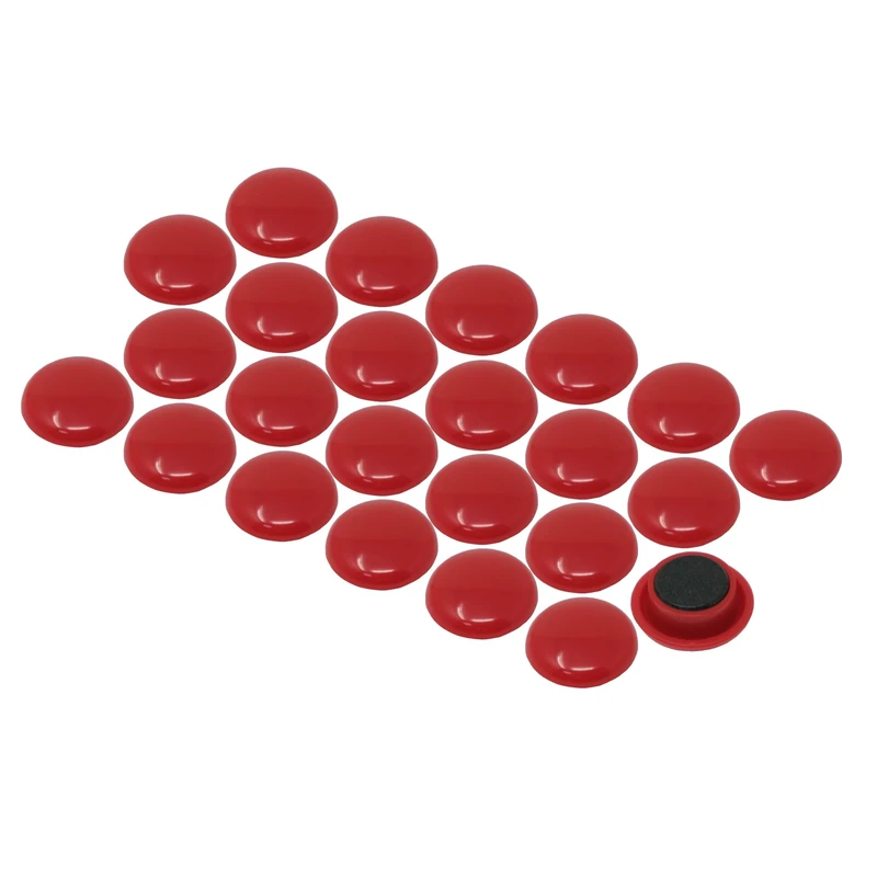 Small Red Planning Office Magnets for Fridge, Whiteboard, Noticeboard, Filing Cabinet - Pack of 240