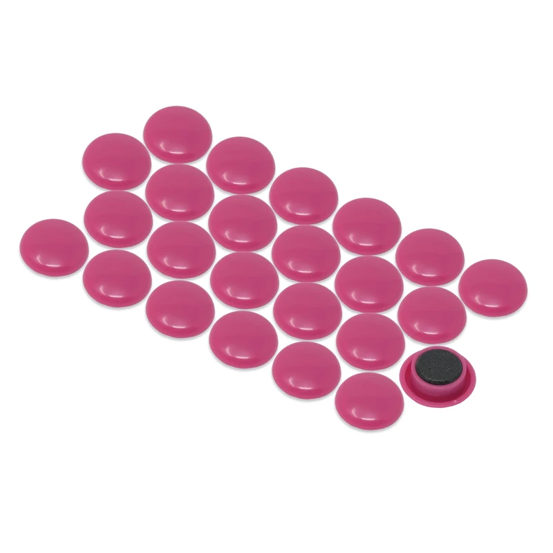 Small Pink Planning Office Magnets for Fridge, Whiteboard, Noticeboard, Filing Cabinet - Pack of 240