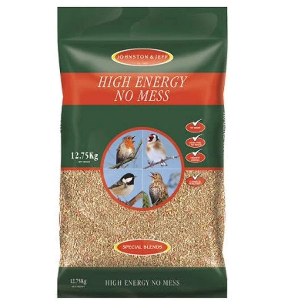 Johnston & Jeff High Energy No Mess Bird Seed, 12.75 kg, transparent