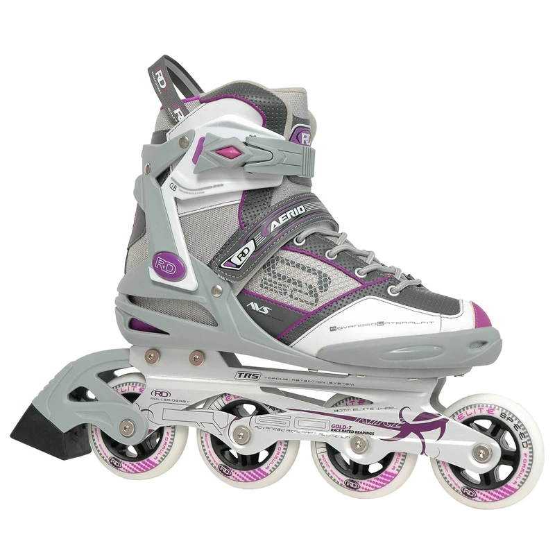 Roller Derby Aerio Q-60 Women's Inline Skates - White/Grey - Size 05