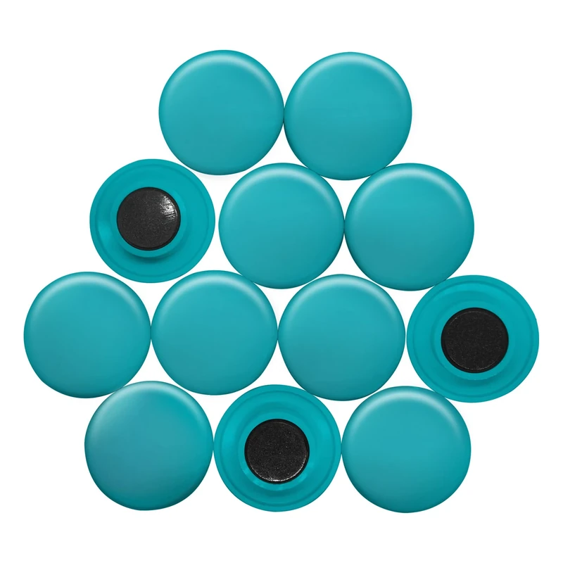 Large Green Planning Office Magnets for Fridge, Whiteboard, Noticeboard, Filing Cabinet - 40mm dia x 8mm high - Pack of 120