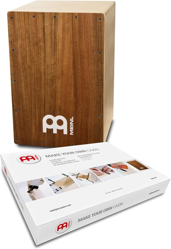 Meinl Percussion MYO Cajon Kit - Compact drum box for DIY crafting - For kids and adults - Playing Surface Ovangkol (MYO-CAJ-OV), 11.75" x 18" x 11.75" - Image 1