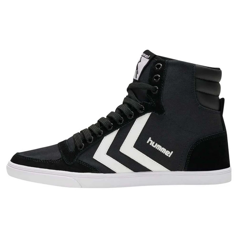 Hummel Unisex Slimmer Stadil High Hi-Top Trainers ,Black Black White 2113,11 UK - Image 1