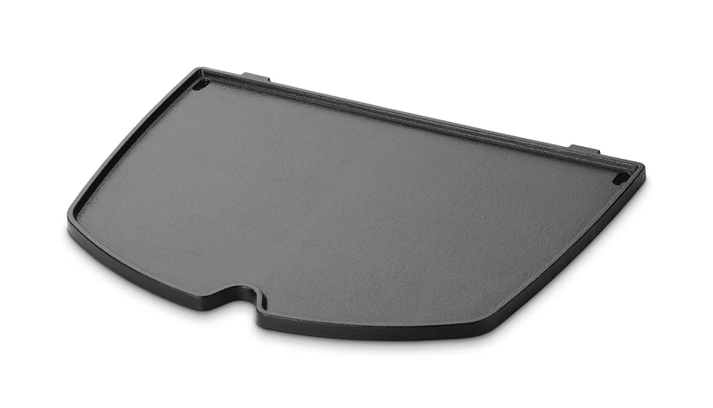 Weber Q 200/2000 Series Gas Barbecue Griddle/Porcelain-Enamelled Cast Iron Grill Pan with Non-Stick Surface & Raised Edges, Durable BBQ Accessory, 1.3 x 27.5 x 39 cm, Black