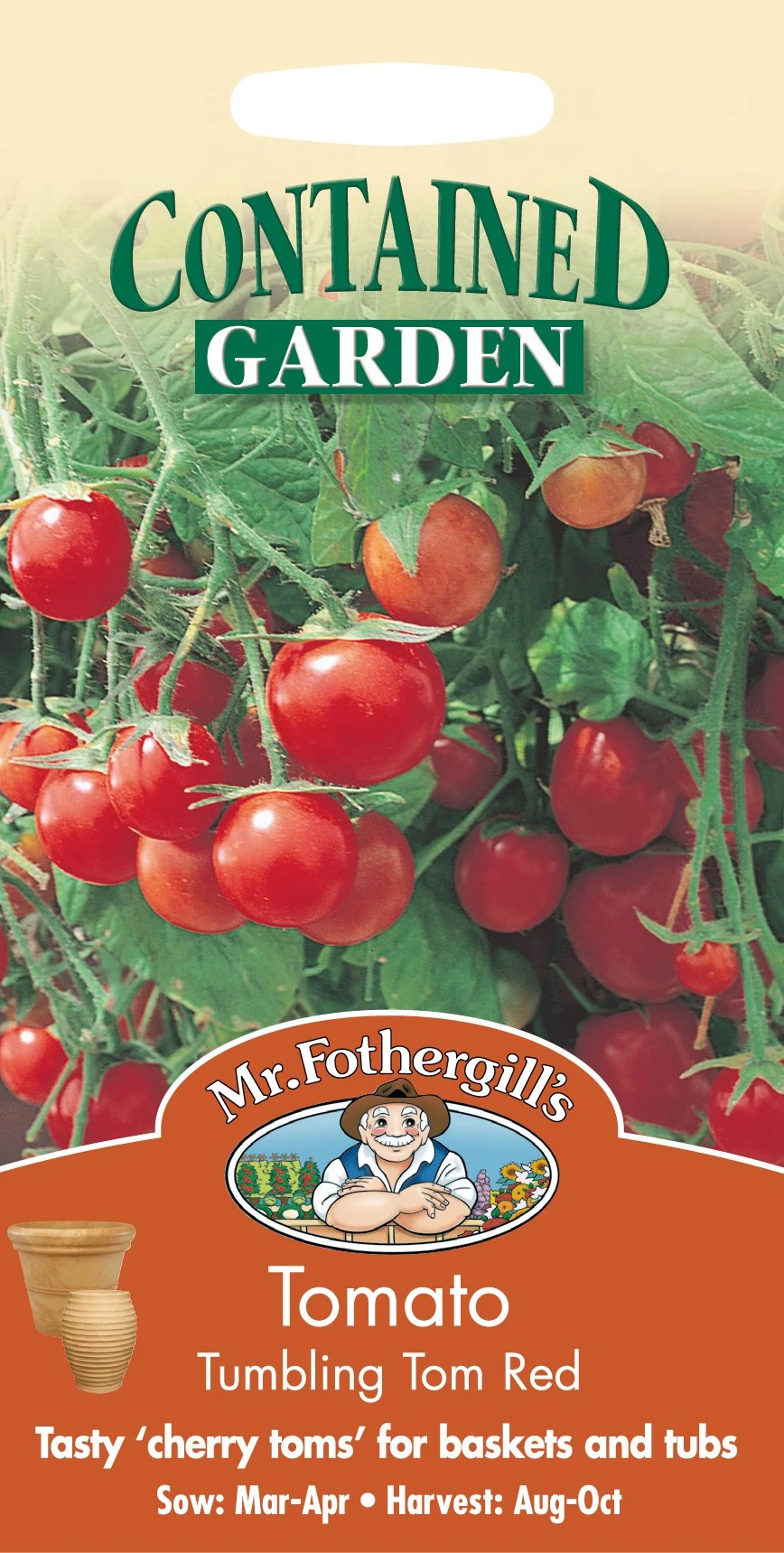Mr Fothergill's 13590 Vegetable Seeds, Tomato Tumbling Tom Red