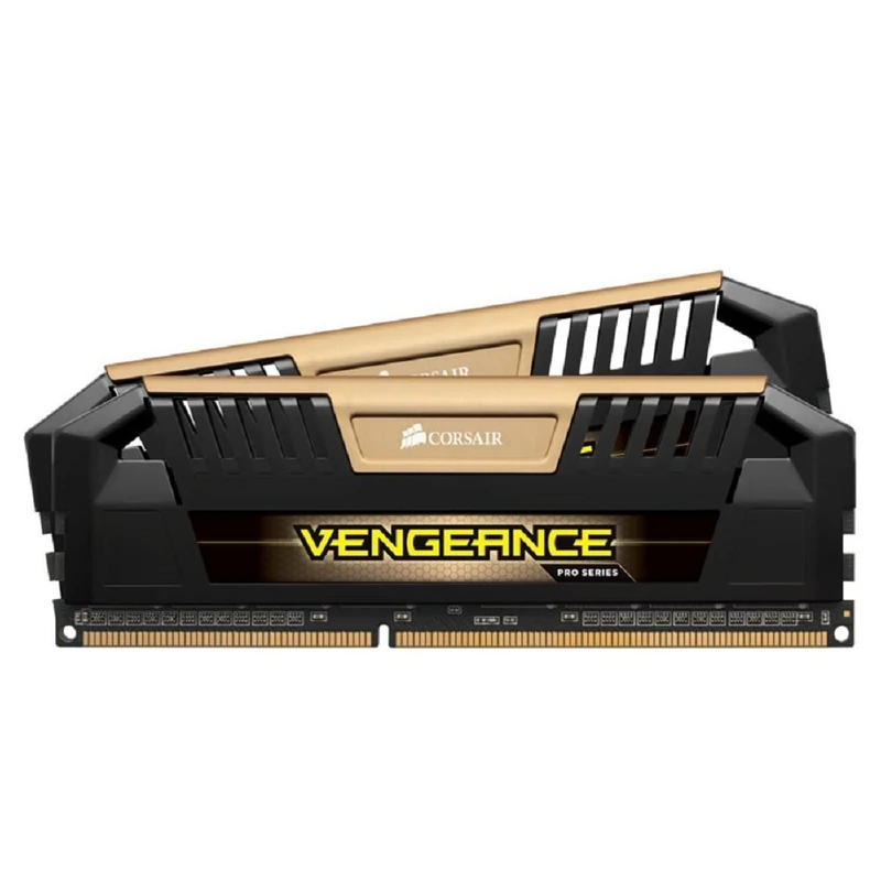 Corsair 16GB (2x 8GB) PC2400 CL11 Vengeance Pro VenPk DDR3 DIMM RAM Memory Module - Gold