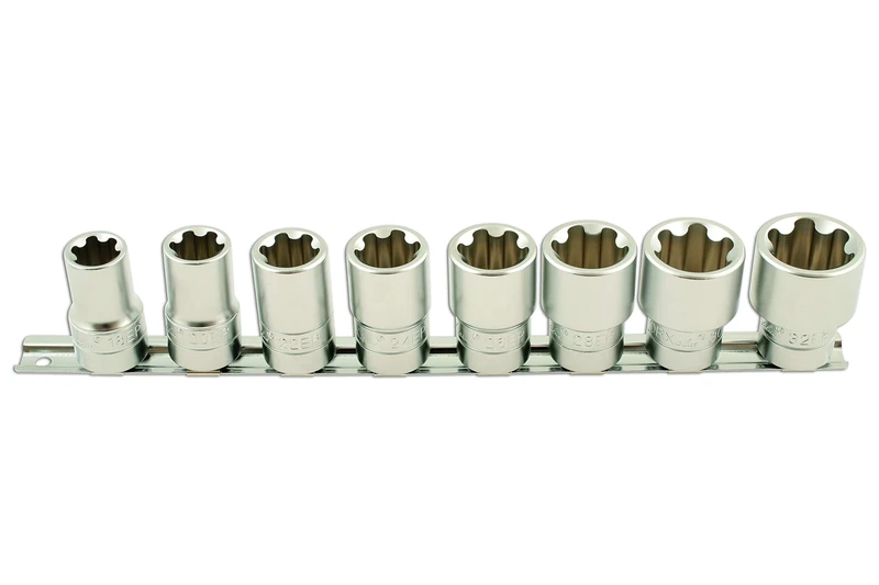 Laser 5656 Torx Plus® Socket Set 1/2"D 8pc