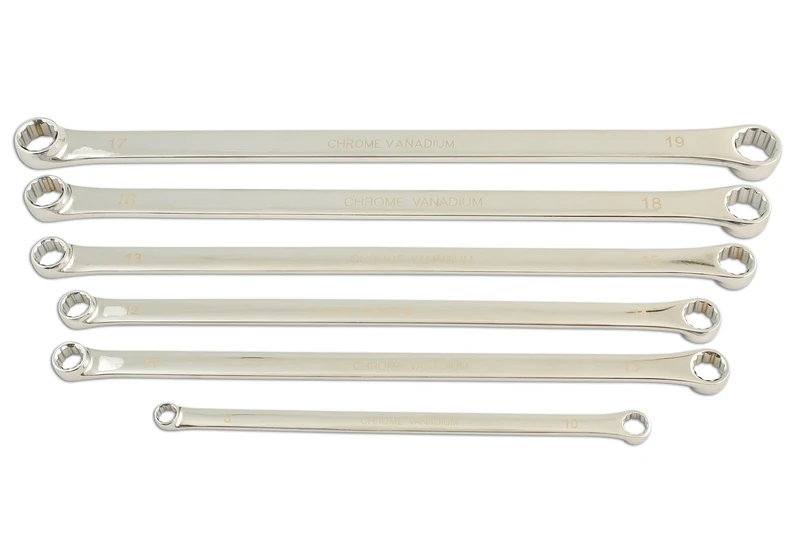 Laser 5672 Extra Long Ring Spanner Set 6pc
