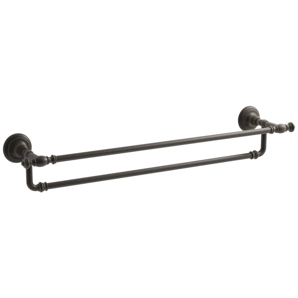 KOHLER K-72570-2BZ Artifacts 24 in. Double Towel bar, Oil-Rubbed Bronze