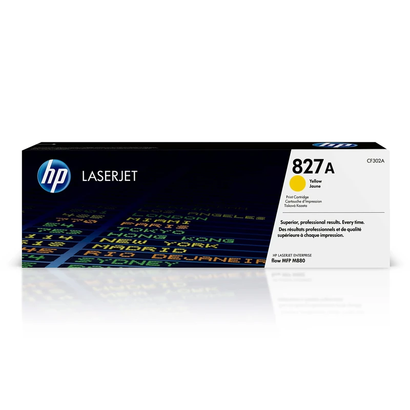 HP CF302A 827A Original LaserJet Toner Cartridge, Yellow, Single Pack