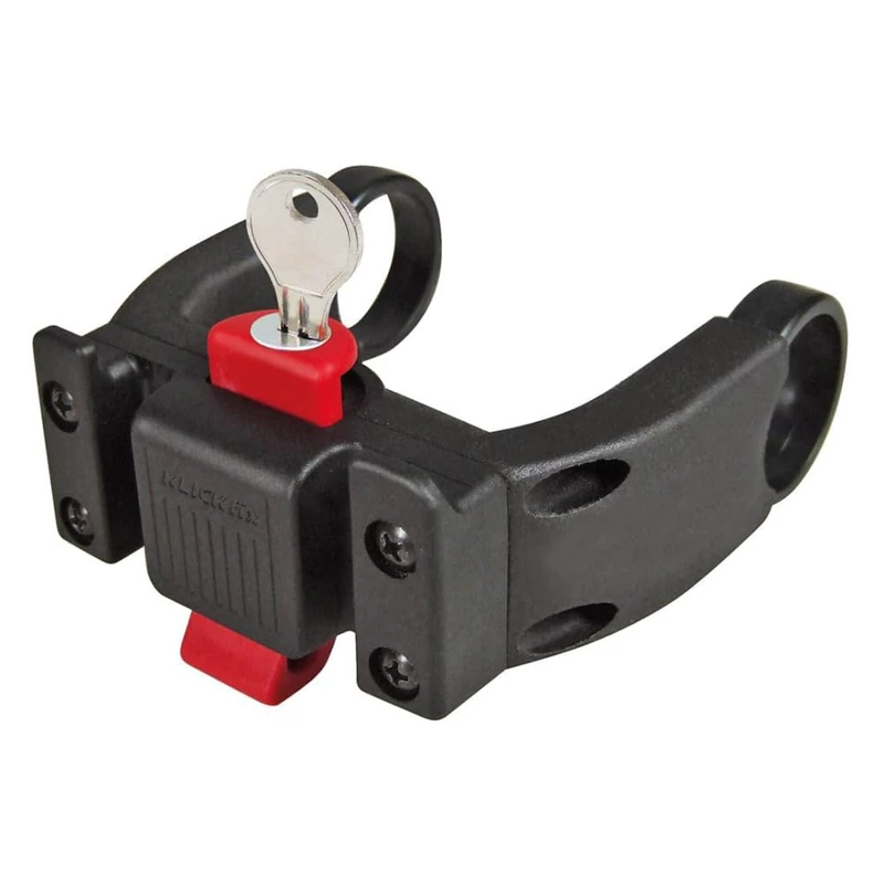 KLICKfix Accessories handlebar adapter E with lock, black (model 0211EBL), one size with lock
