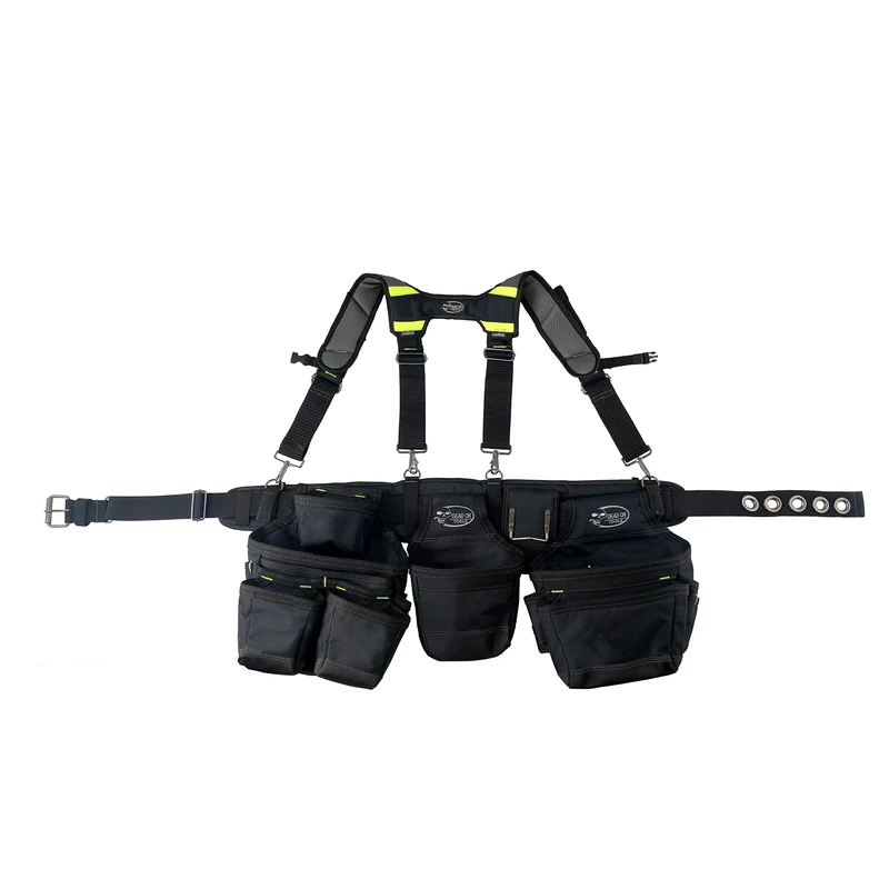 Dead On Tools - 1680 Denier Poly Framer’s Tool Belt with Suspenders (HDP369857)