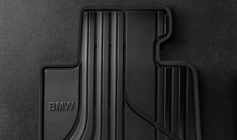 BMW 51472348155 Basic Line All-Weather Floor Mats For F32, F33, F36 4 Series And F82, F83 M4 (Set Of 2 Front Mats)