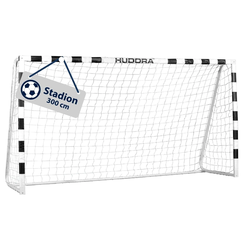 HUDORA Football Goal Stadion - Sturdy football goal for children & adults - Weatherproof football goal with close-meshed net for at home - High-quality outdoor goal wall for leisure & training - Image 1