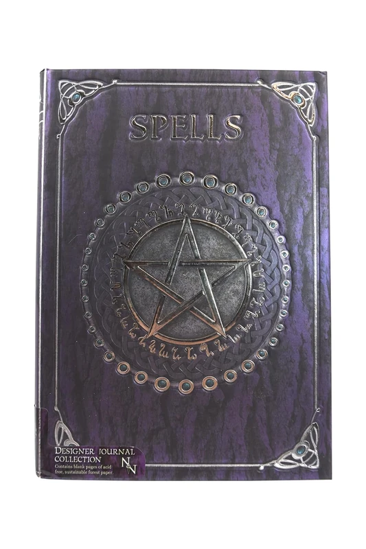 Nemesis Now B0146A3 Embossed Spell Book Purple Journal - 17cm