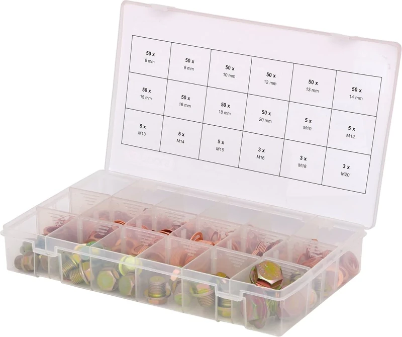 KS Tools 970.0200 Oil Sump Screws and Gaskets Assortment - Image 1