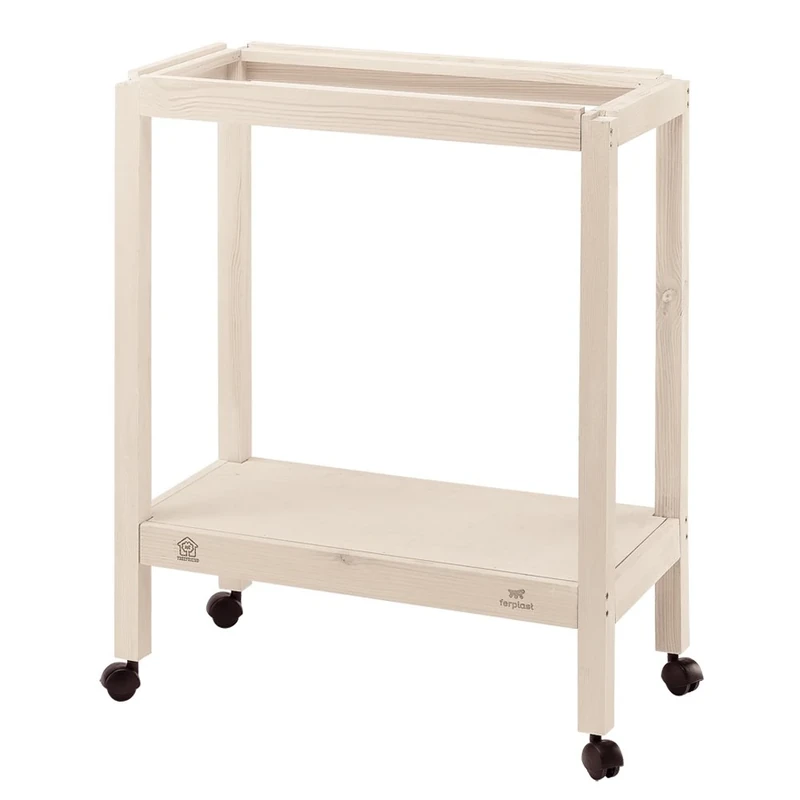 Ferplast Stand Giulietta 4 Bird Cage Wooden Stand, 57 x 30 x 70 cm