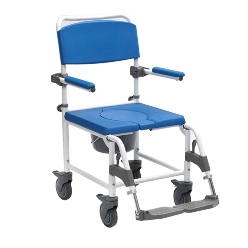 NRS Healthcare Attendant Controlled Adaptable Shower Commode Chair