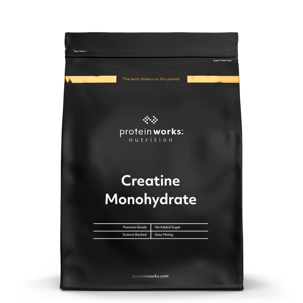 Protein Works - Creatine Monohydrate, Micronised Creatine Powder, 100% Purity, 200 Mesh Ultra Fine Creatine, Improves Performance, Strength & Power, Unflavoured, 333 Servings, 1kg