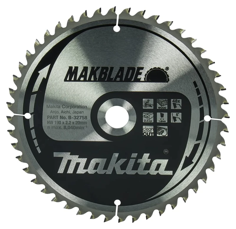Makita B-32758 Makblade 190x20x48T