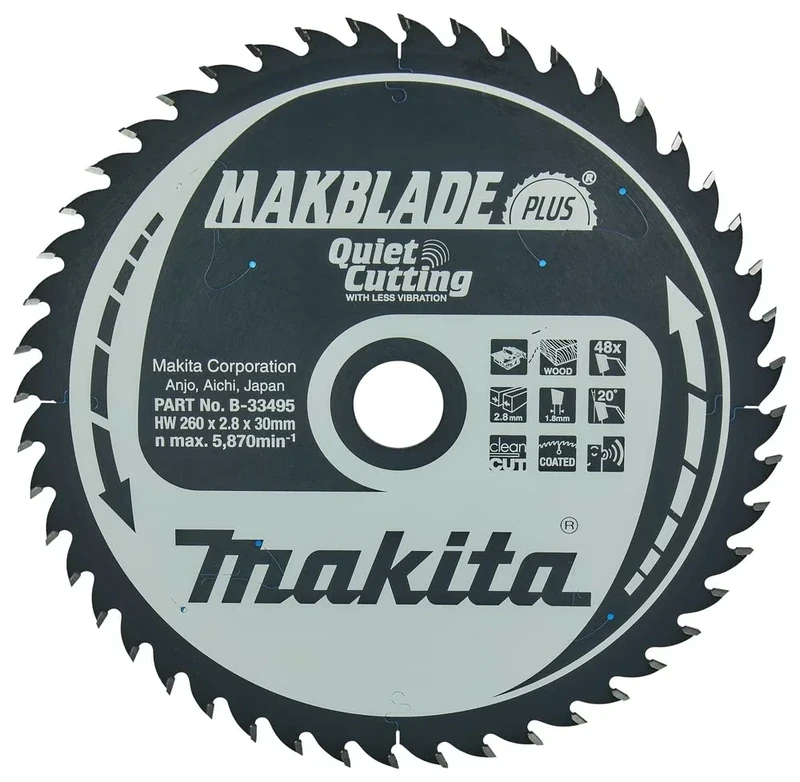 Makita B-33495 Makblade Plus 260x30x48T