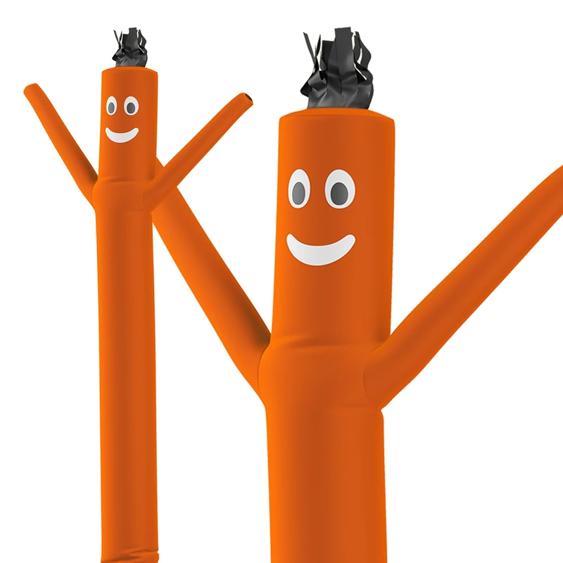 LookOurWay Air Dancers Inflatable Tube Man Attachment - 10 Feet Tall Wacky Waving Inflatable Dancing Tube Guy for Business Promotion - Blower Not Included - Orange