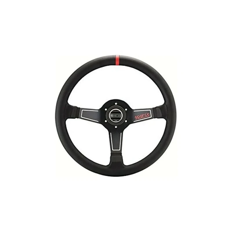 Sparco Universal Steering Wheel L575 - Black Leather - Diameter 350mm