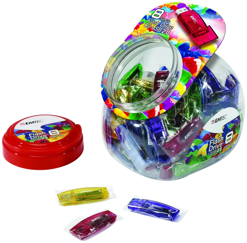 Emtec 8GB Flash Drive - Candy Jar - Image 1