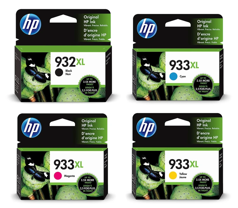 HP C2P42AE 932XL/933XL High Yield Original Ink Cartridges, Black/Cyan/Magenta/Yellow, Multipack