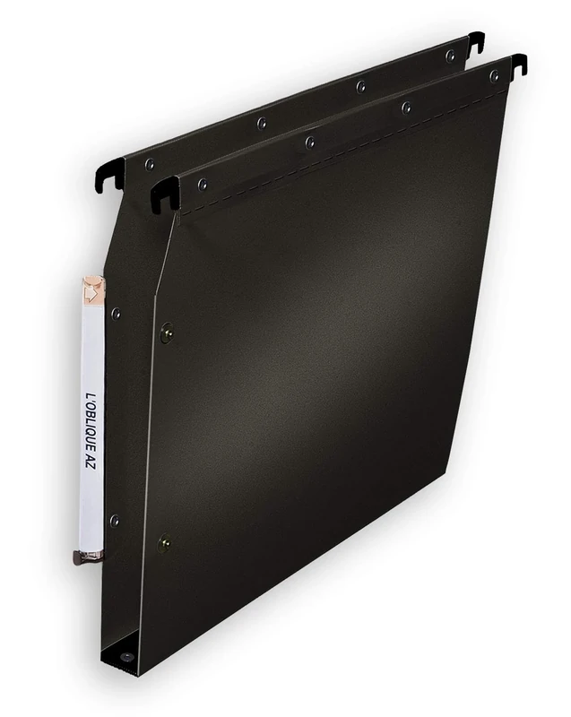 L 'Oblique A-Z in Poly Pro Fun 330 Suspension Files 30 mm Base for Cabinet Black Pack of 10