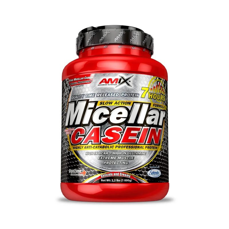 AMIX - Protein Powder - Micellar Casein - 1 kg - Helps Increase Lean Muscle Mass - Promotes Muscle Recovery - Chocolate Flavor