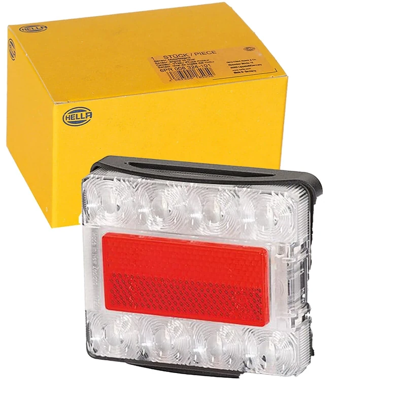 HELLA 2VB 980 720-401 Rearlight - LED - 24/12V - mounting/Bolted - Lens Colour: Red/transparent - Cable: 500mm - Plug: DEUTSCH plug - right/left - Quantity: 1