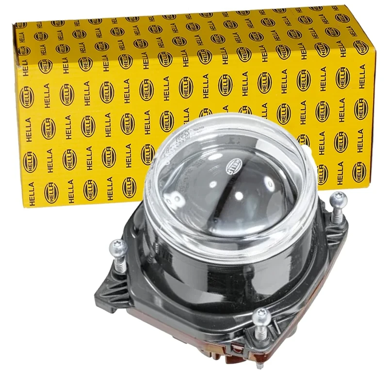 HELLA 1AL 009 998-041 Halogen/DE-Headlight - 90mm Performance - 12V - round - Reference number: 12.5 - Fitting - Plug: AMP - Left Front/Right Front