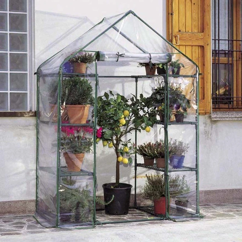 Verdemax 2516 140 x 73 x 200 cm 8 Shelves Ibiscus Greenhouse