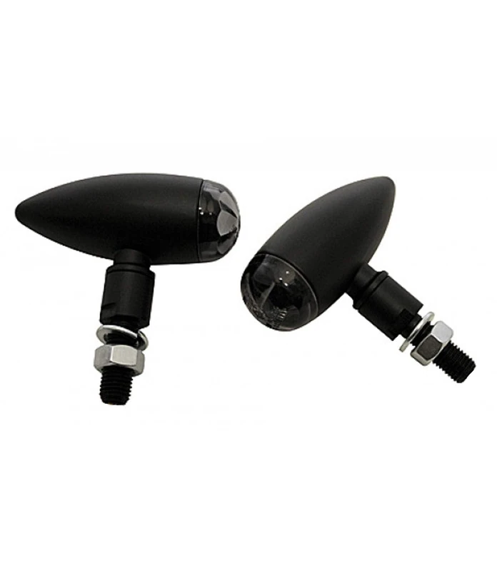 Highsider LED MICRO-BULLET Blinker, schwarz, Glas getoent,EG