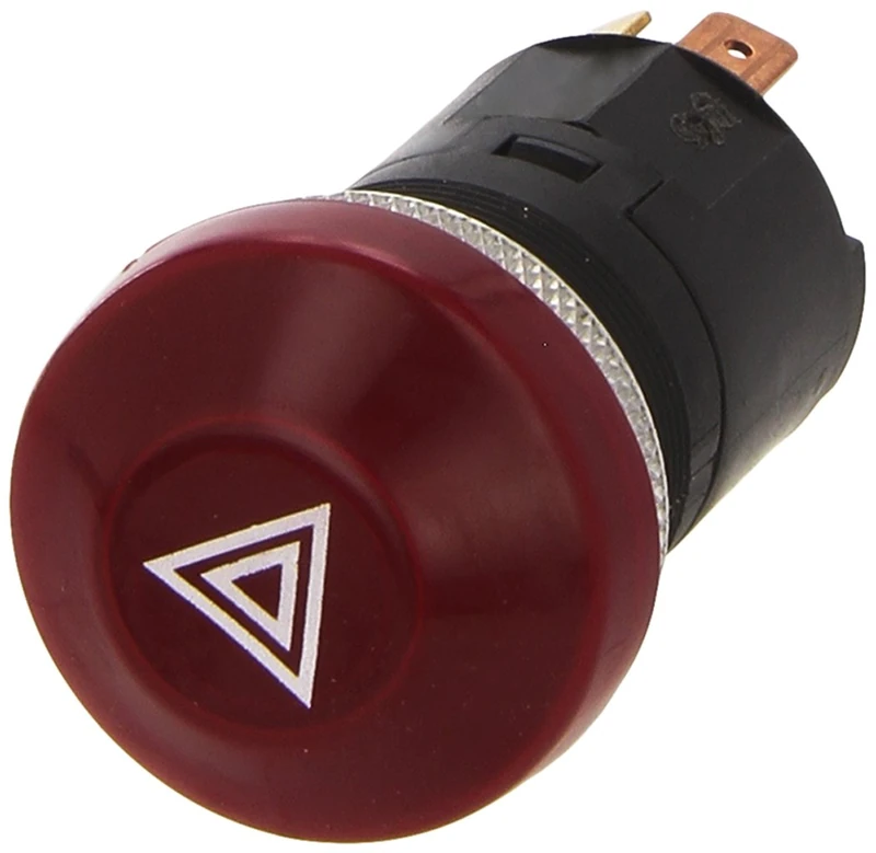 Hella 6HF 003 916-031 Hazard Light Switch - 12V Red Bulb - Image 1