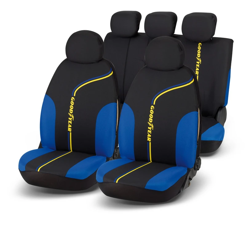 Goodyear 77120 Cushion Covers Elastic Universal Black - Image 1