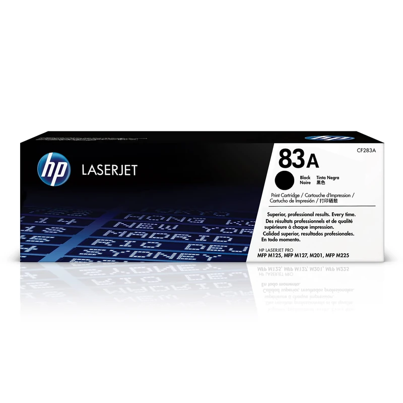 HP CF283A 83A Original LaserJet Toner Cartridge, Black, Single Pack