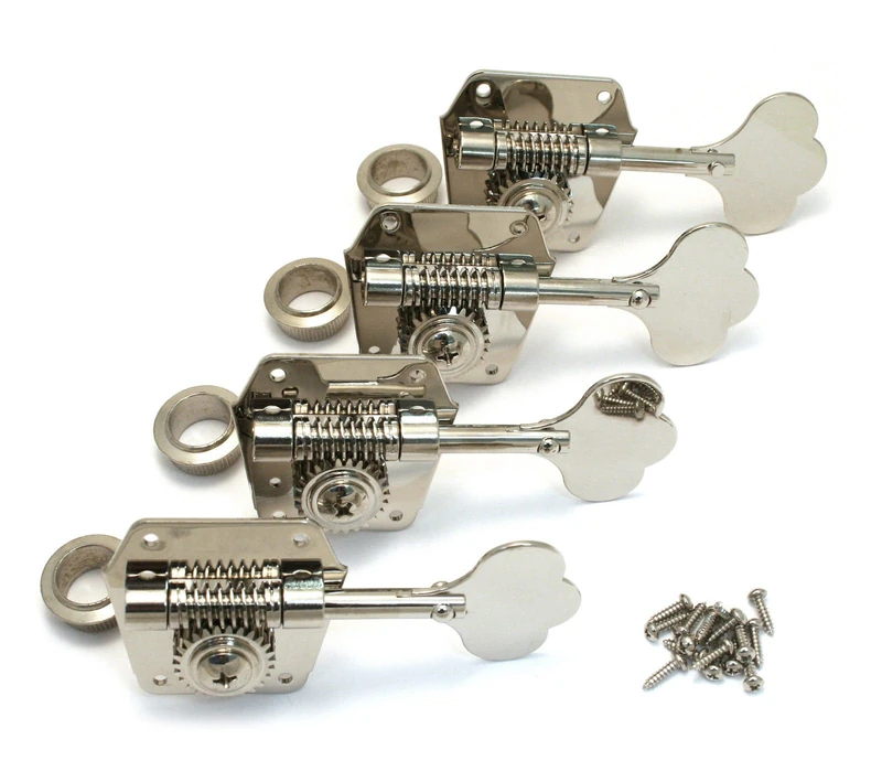 Fender Pure Vintage Bass Tuning Machine Set - Nickel Plated